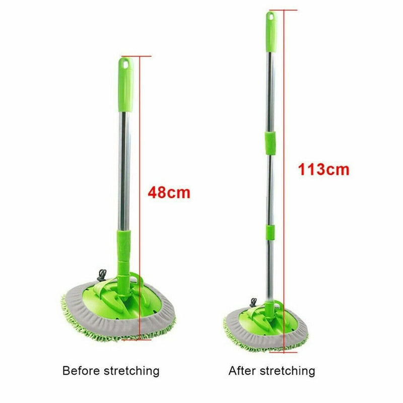 DURAFORCE Adjustable Telescopic Car Wash Brush Kit Mop Long Handle Vehicle Cleaning Tool -