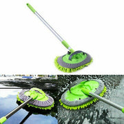 DURAFORCE Adjustable Telescopic Car Wash Brush Kit Mop Long Handle Vehicle Cleaning Tool -