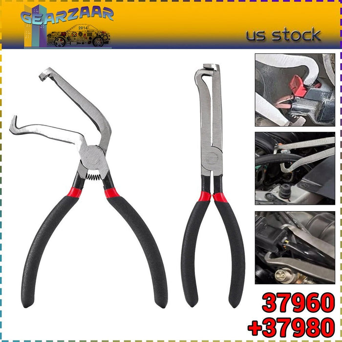 DURAFORCE 2x Electrical Disconnect Pliers Fuel Line Petrol Clip Pipe Pliers Repair Tools