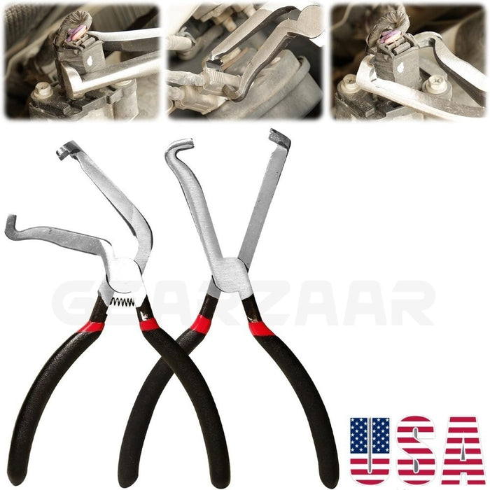 DURAFORCE 2x Electrical Disconnect Pliers Fuel Line Petrol Clip Pipe Pliers Repair Tools