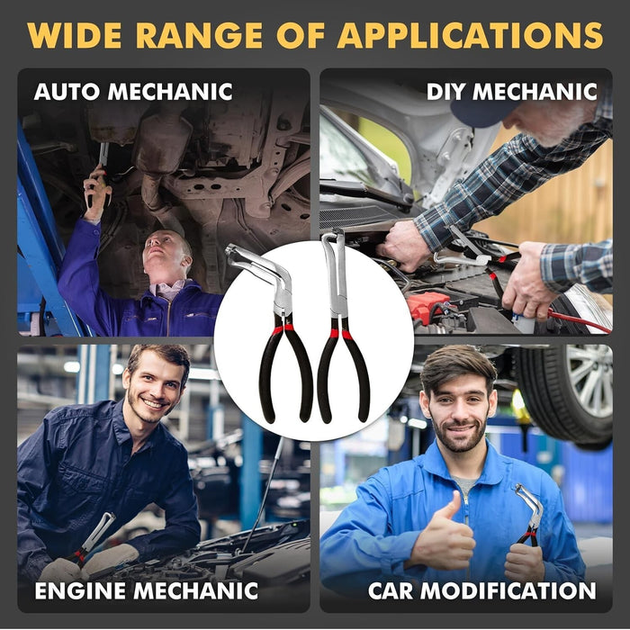 DURAFORCE 2x Electrical Disconnect Pliers Fuel Line Petrol Clip Pipe Pliers Repair Tools