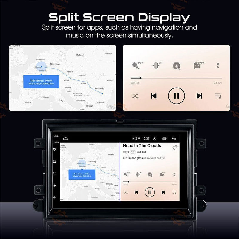 DURAFORCE FOR FORD F150 2004-2008 7" ANDROID CARPLAY CAR STEREO RADIO GPS NAV WIFI BT | US