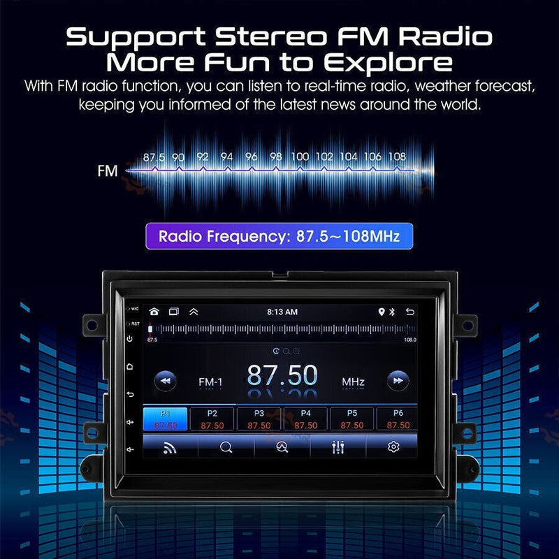 DURAFORCE FOR FORD F150 2004-2008 7" ANDROID CARPLAY CAR STEREO RADIO GPS NAV WIFI BT | US