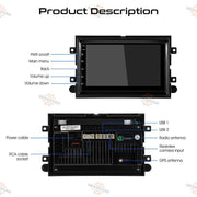DURAFORCE FOR FORD F150 2004-2008 7" ANDROID CARPLAY CAR STEREO RADIO GPS NAV WIFI BT | US