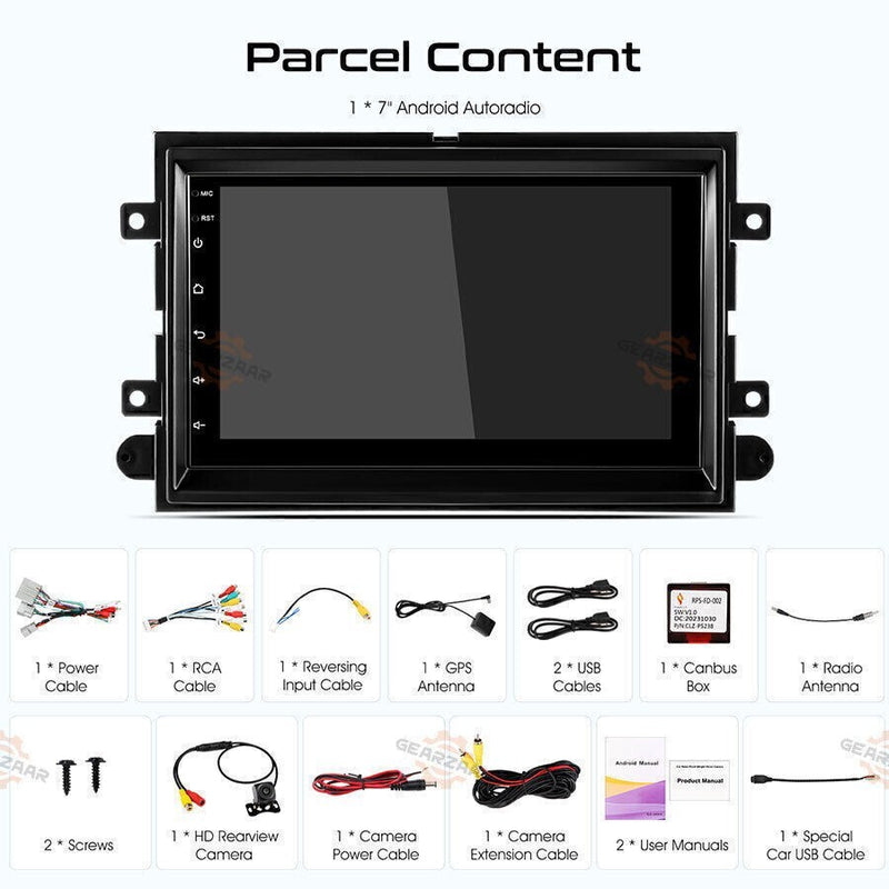 DURAFORCE FOR FORD F150 2004-2008 7" ANDROID CARPLAY CAR STEREO RADIO GPS NAV WIFI BT | US