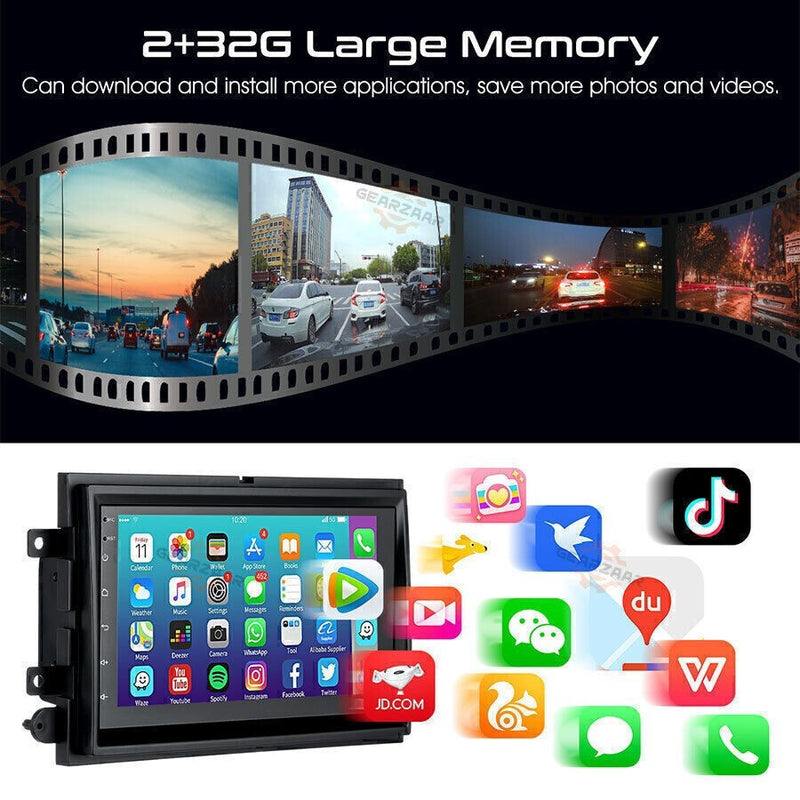 DURAFORCE FOR FORD F150 2004-2008 7" ANDROID CARPLAY CAR STEREO RADIO GPS NAV WIFI BT | US