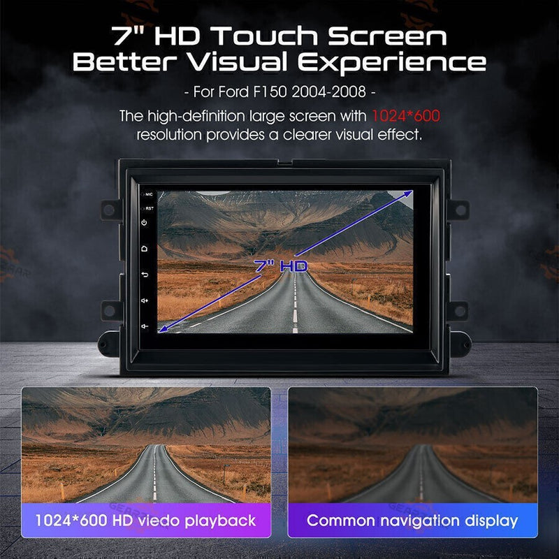 DURAFORCE FOR FORD F150 2004-2008 7" ANDROID CARPLAY CAR STEREO RADIO GPS NAV WIFI BT | US