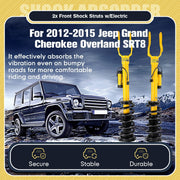 DURAFORCE 2 Front Shock Struts w/ Electric For Jeep Grand Cherokee Overland SRT8 2012-2015