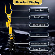 DURAFORCE 2 Front Shock Struts w/ Electric For Jeep Grand Cherokee Overland SRT8 2012-2015