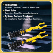 DURAFORCE 2 Front Shock Struts w/ Electric For Jeep Grand Cherokee Overland SRT8 2012-2015