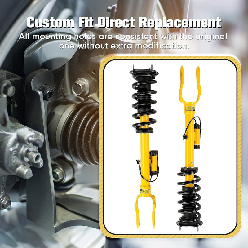 DURAFORCE 2 Front Shock Struts w/ Electric For Jeep Grand Cherokee Overland SRT8 2012-2015