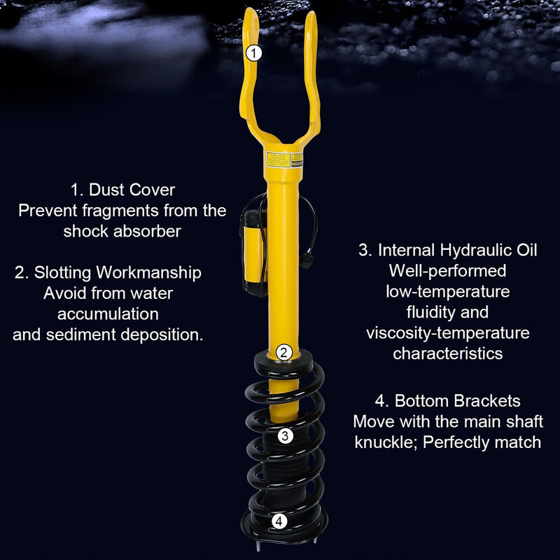 DURAFORCE 4x For Jeep Grand Cherokee SRT SRT8 Front &Rear Shock Struts Assembly 2012-2015