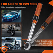 DURAFORCE Torque Wrench tool 1/4" Drive 2-20Nm Bicycle Ratchet Adjustable w/Box Calibrated