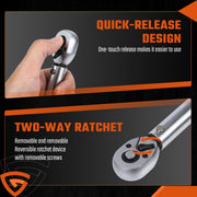 DURAFORCE Torque Wrench tool 1/4" Drive 2-20Nm Bicycle Ratchet Adjustable w/Box Calibrated