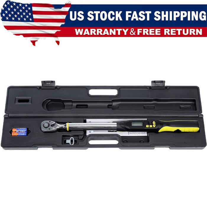 DURAFORCE Digital Torque Wrench Adjustable Electric Torque Wrench-tool 1/2" Drive 10-200NM