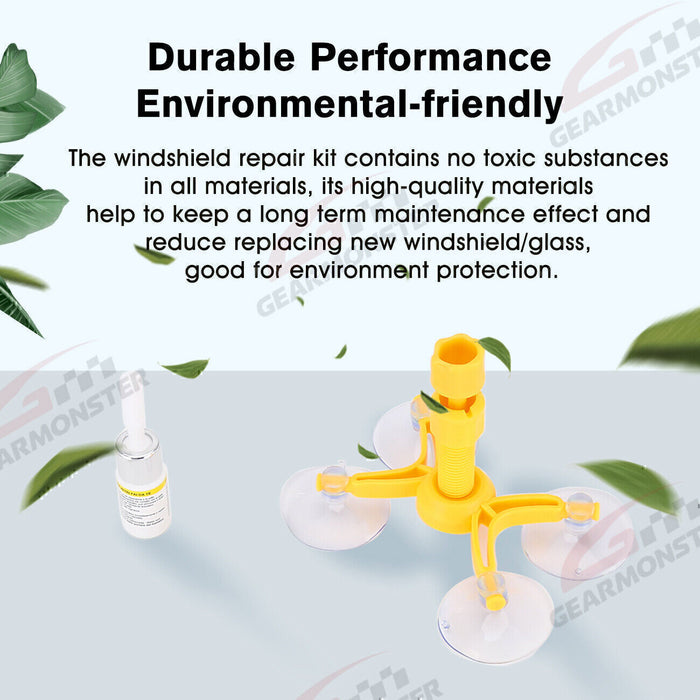 DURAFORCE Car Windshield Repair Kit Fit Auto Glass Nano Crack Repair Fluid Windshield!