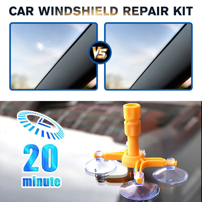 DURAFORCE Car Windshield Repair Kit Fit Auto Glass Nano Crack Repair Fluid Windshield!