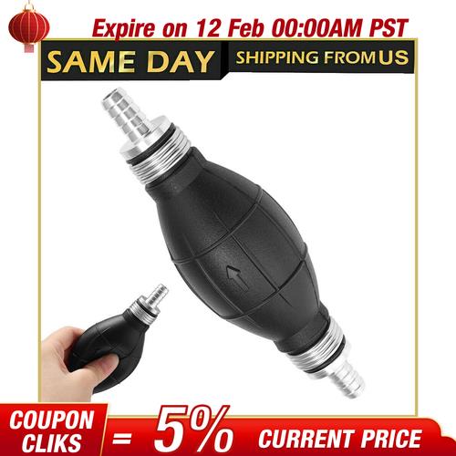 DURAFORCE 3/8'' Hand Primer Bulb Outboard Car Marine Boat Gas Fuel Line Pump All Fuels