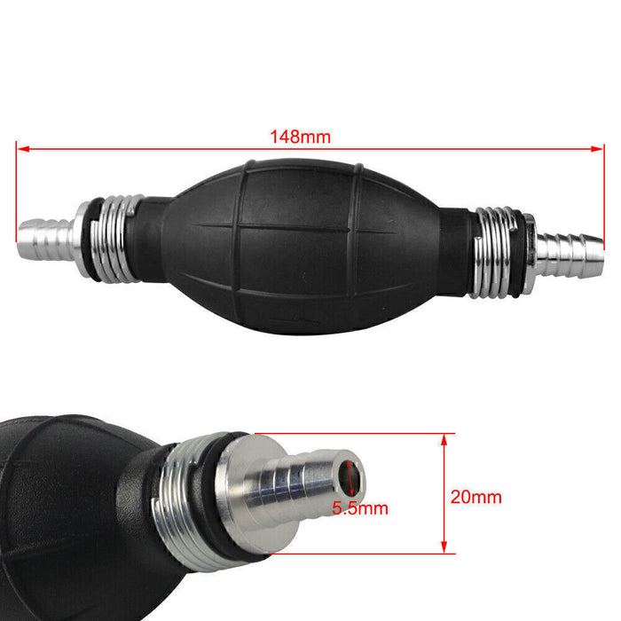DURAFORCE 3/8'' Hand Primer Bulb Outboard Car Marine Boat Gas Fuel Line Pump All Fuels