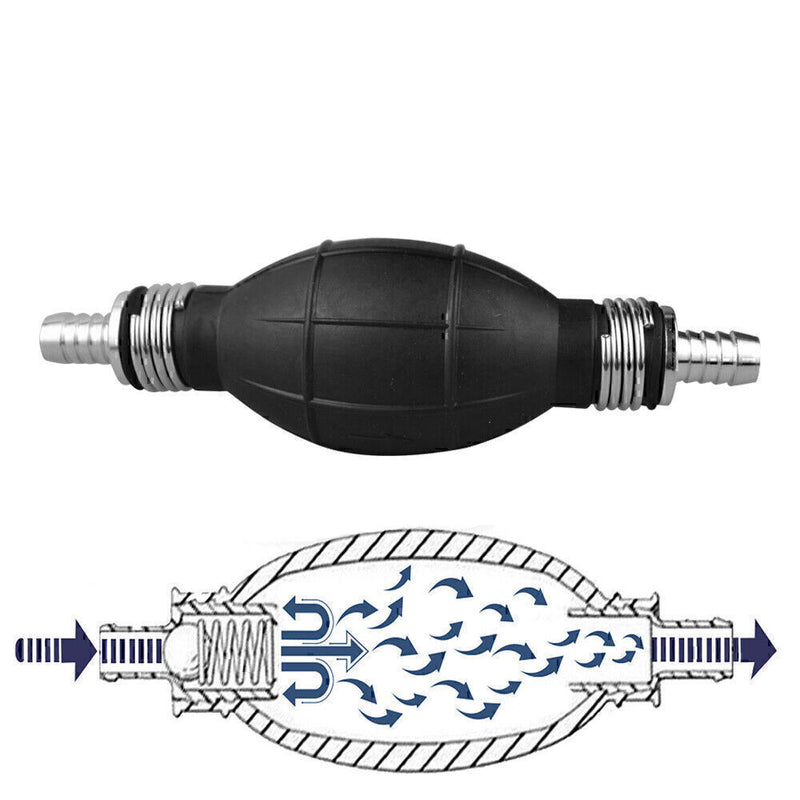 DURAFORCE 3/8'' Hand Primer Bulb Outboard Car Marine Boat Gas Fuel Line Pump All Fuels