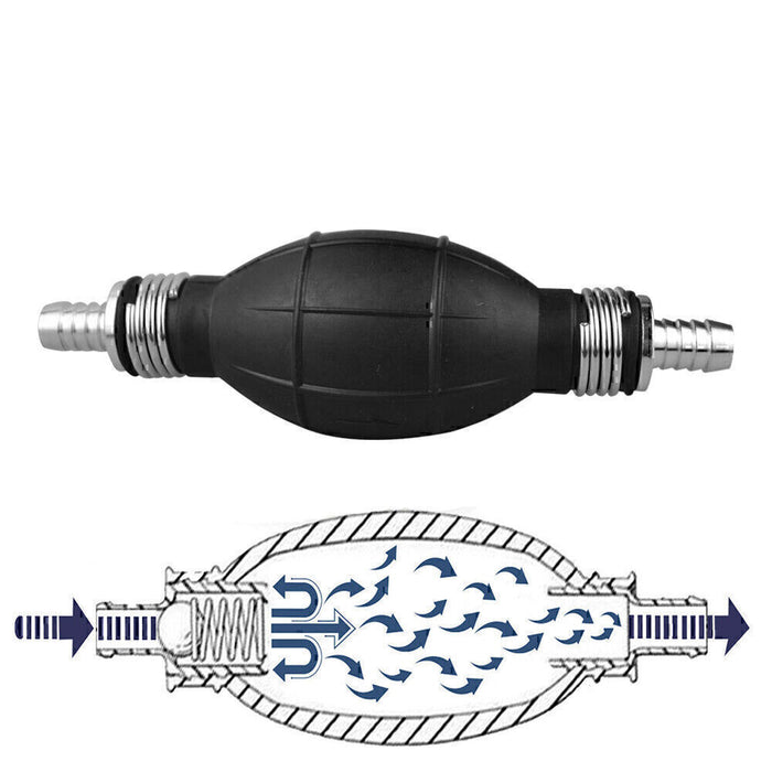 DURAFORCE 3/8'' Hand Primer Bulb Outboard Car Marine Boat Gas Fuel Line Pump All Fuels