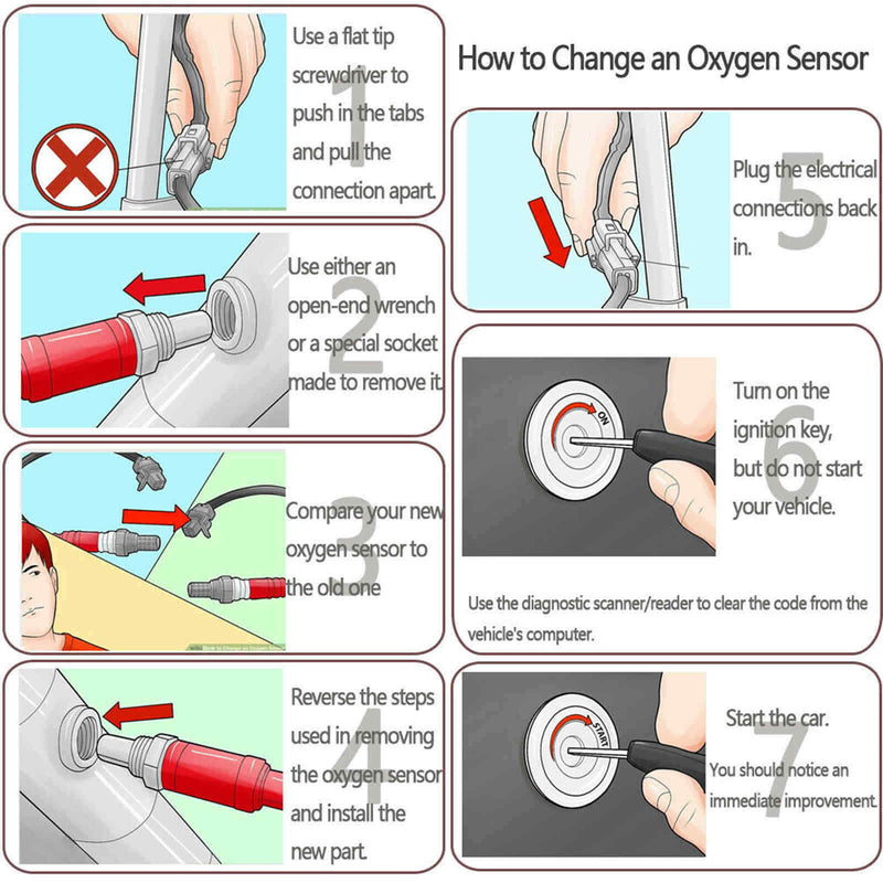DURAFORCE For Subaru Forester Impreza Legacy 2.5L Upstream &Downstream Oxygen O2 02 Sensor