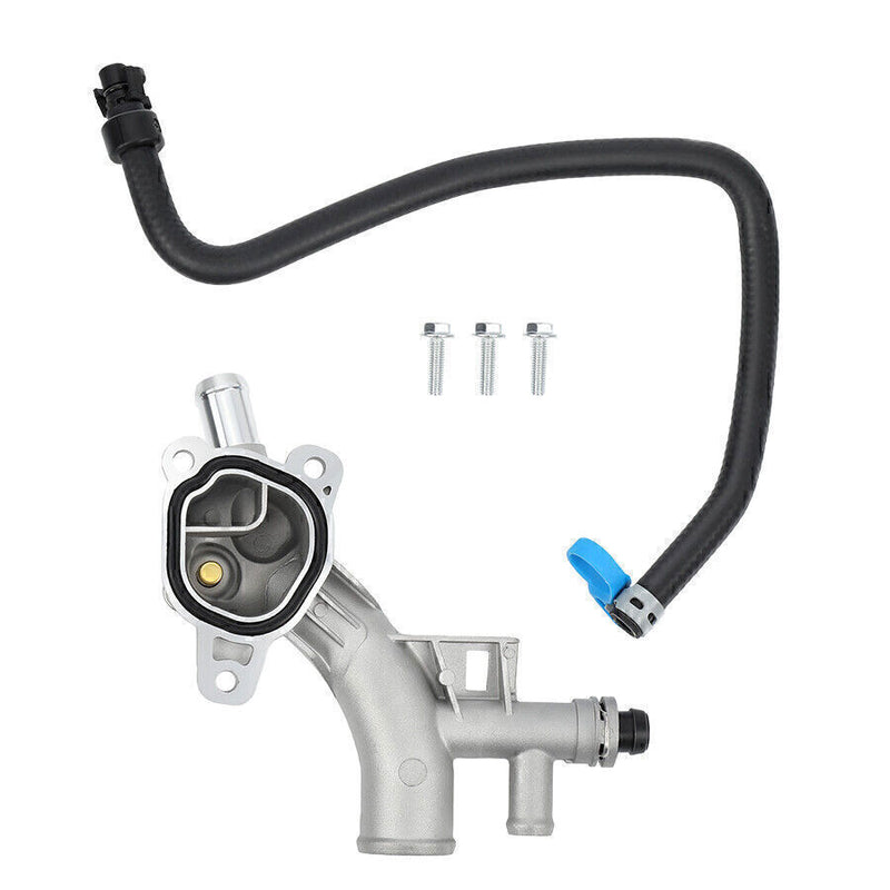 DURAFORCE Aluminum Water Outlet Thermostat Housing +Hose for 11-16 Chevry Cruze Sonic Trax