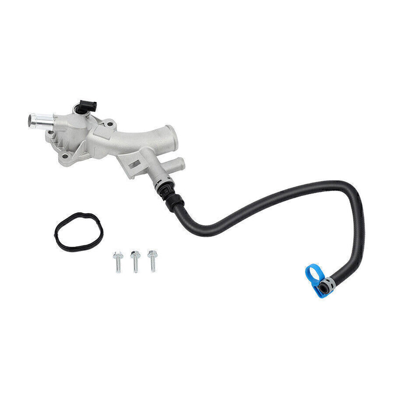 DURAFORCE Aluminum Water Outlet Thermostat Housing +Hose for 11-16 Chevry Cruze Sonic Trax