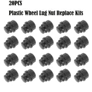 DURAFORCE Black 20X Lug Nut Caps Compatible/Replacement fits Chevy/GM 9593028 9593228