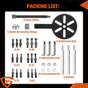 DURAFORCE Bearing Disassembly Puller Inner Hole Puller Removal Tool Three-jaw Puller Set !