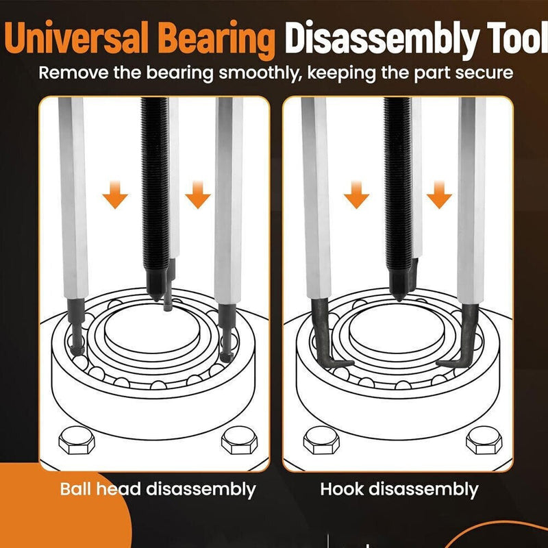 DURAFORCE Bearing Disassembly Puller Inner Hole Puller Removal Tool Three-jaw Puller Set !