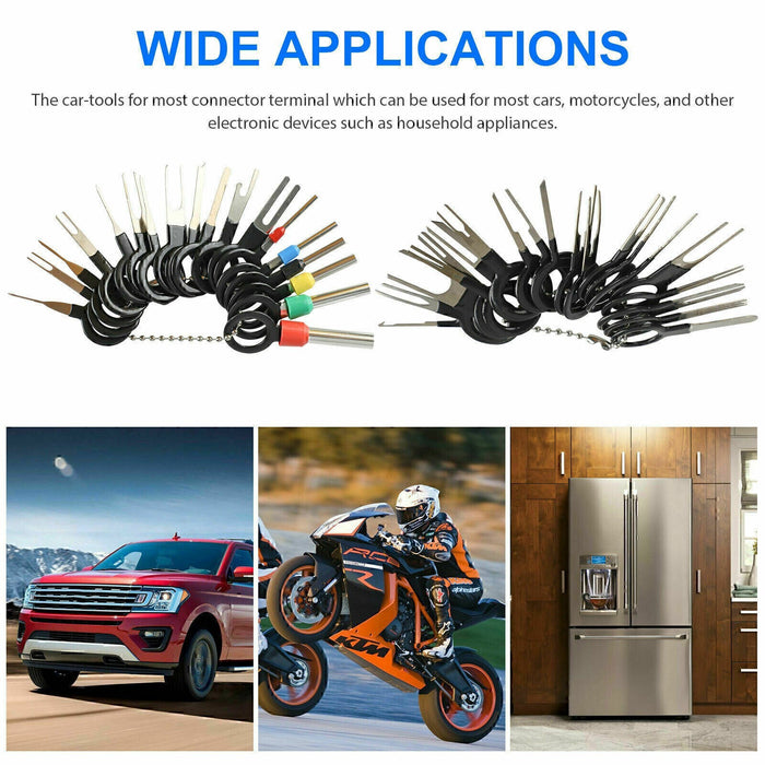 DURAFORCE 78Pcs Wire Terminal Removal Tool Car Electrical Wiring Crimp Connector Pin