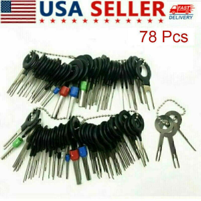 DURAFORCE 78Pcs Wire Terminal Removal Tool Car Electrical Wiring Crimp Connector Pin