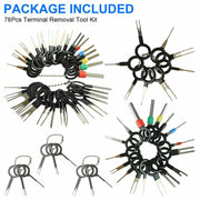 DURAFORCE 78Pcs Wire Terminal Removal Tool Car Electrical Wiring Crimp Connector Pin