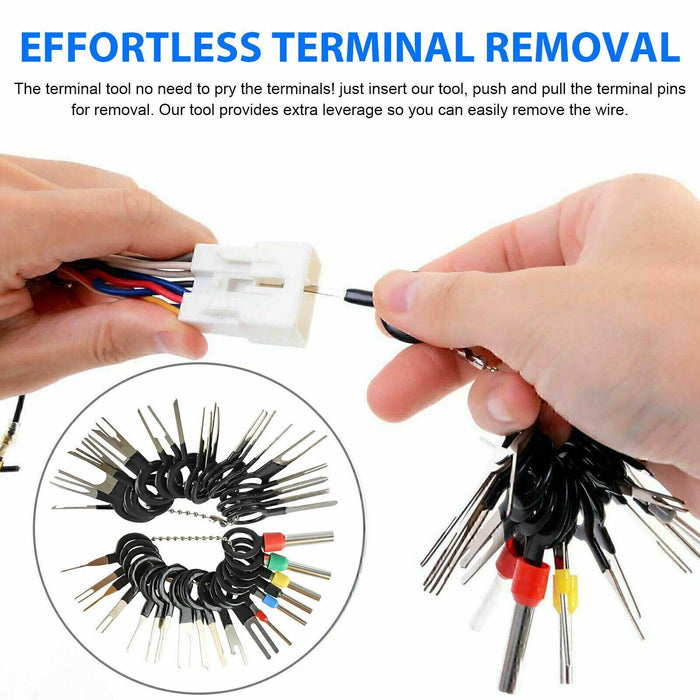 DURAFORCE 78Pcs Wire Terminal Removal Tool Car Electrical Wiring Crimp Connector Pin