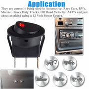 DURAFORCE 20PCS ROCKER SWITCH Toggle 12V Led Light Car Auto Boat Round ON/ OFF SPST 20 AM!
