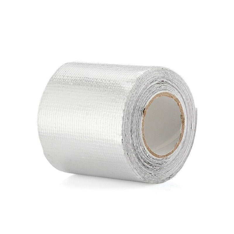 DURAFORCE 2"x16'Adhesive Exhaust Header Turbo Manfold Pipe Aluminum Heat Shield Wrap Tape!