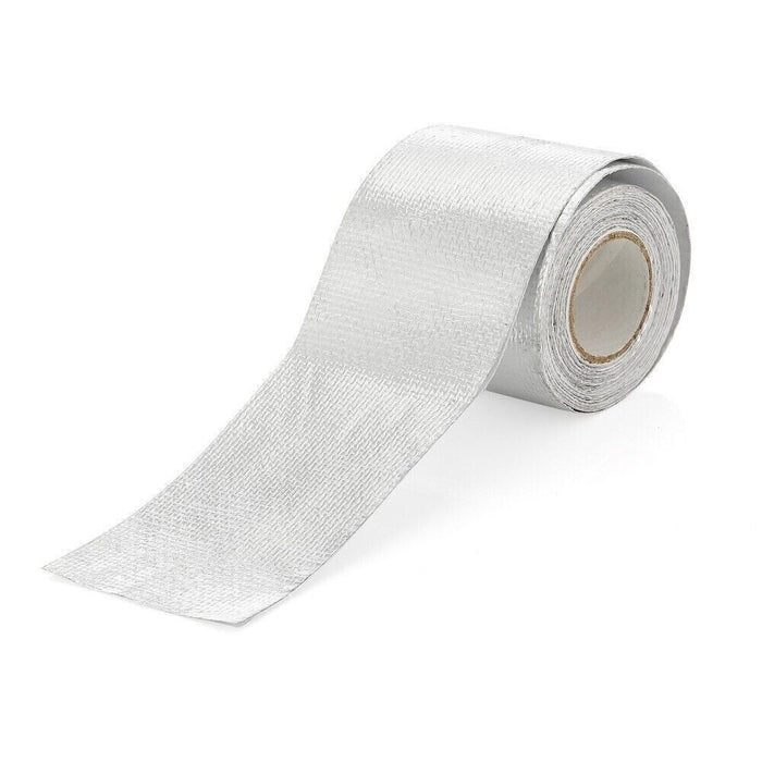 DURAFORCE 2"x16'Adhesive Exhaust Header Turbo Manfold Pipe Aluminum Heat Shield Wrap Tape!