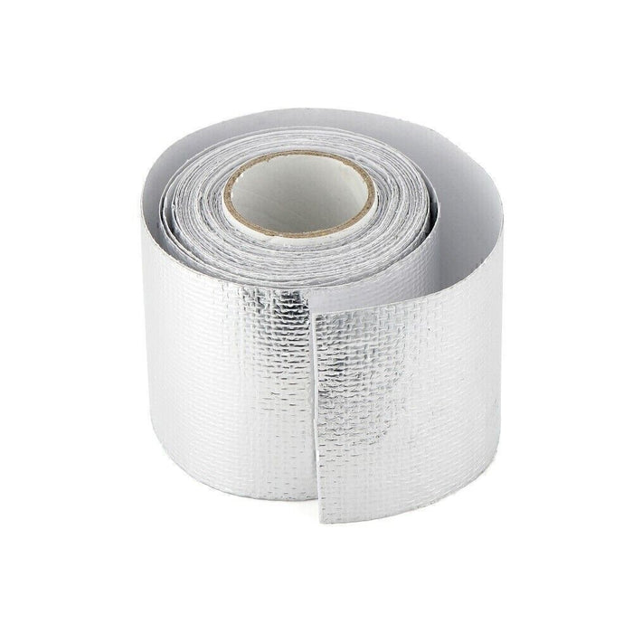 DURAFORCE 2"x16'Adhesive Exhaust Header Turbo Manfold Pipe Aluminum Heat Shield Wrap Tape!