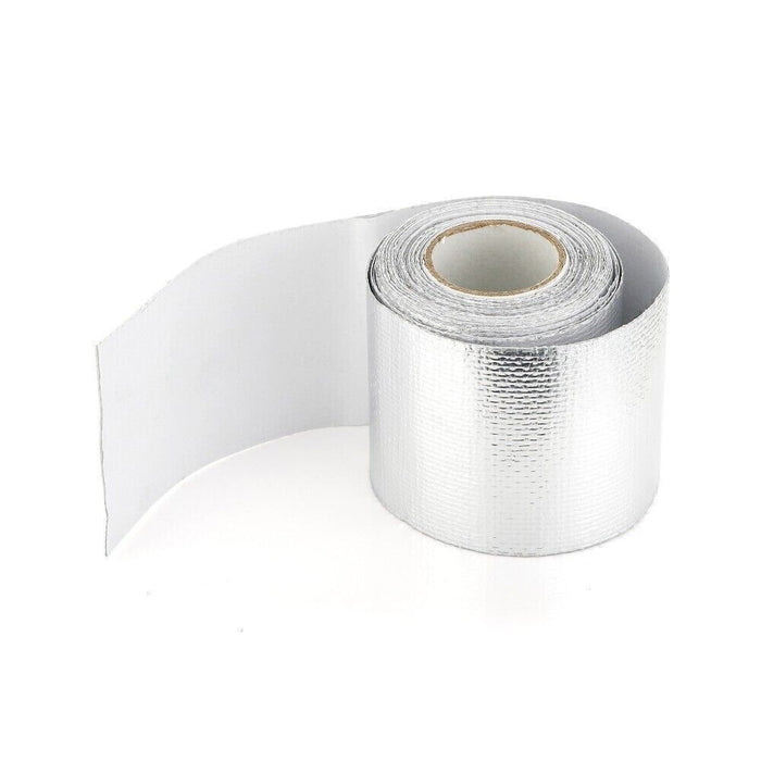 DURAFORCE 2"x16'Adhesive Exhaust Header Turbo Manfold Pipe Aluminum Heat Shield Wrap Tape!