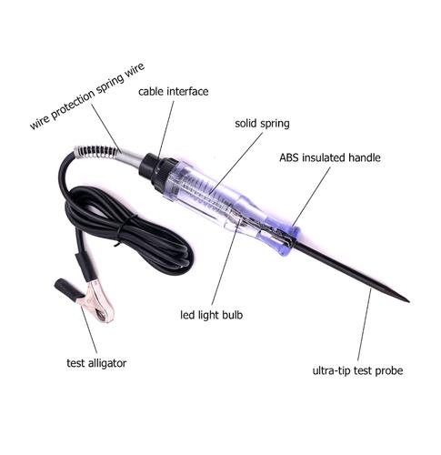 DURAFORCE Test Light Car Circuit Tester Probe 6V 12V 24V Voltage Continuity Tester Car US*