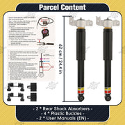 DURAFORCE Rear Shock Absorbers Left & Right Fits 2013-19 Cadillac XTS MagneRide 84326294