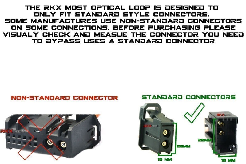 DURAFORCE MOST fiber optic /optical loop bypass Male adapter for MERCEDES BMW AUDI PORSCH!