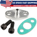 DURAFORCE Turbo Oil Feed Line Flange Gasket 4AN 4 AN Fitting Adapter For T3 T4 T04E