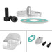 DURAFORCE Turbo Oil Feed Line Flange Gasket 4AN 4 AN Fitting Adapter For T3 T4 T04E