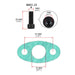 DURAFORCE Turbo Oil Feed Line Flange Gasket 4AN 4 AN Fitting Adapter For T3 T4 T04E