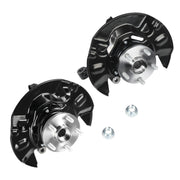 DURAFORCE 2pc Front Wheel Bearing Hub Knuckle Assembly For 2003-2008 Toyota Corolla 1.8L