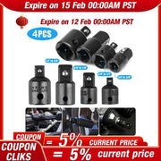 DURAFORCE 4pc 3/8" to 1/4" 1/2 inch Drive Ratchet SOCKET ADAPTER REDUCER Air Impact
