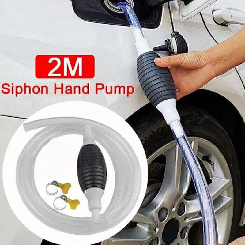 DURAFORCE High Flow Siphon Hand Pump Portable Manual Car Fuel Transfer Pump for Gas Diese!