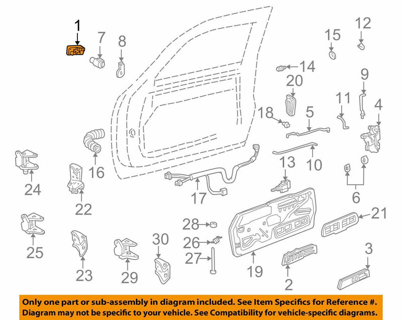 DURAFORCE For Chevy GMC Outside Exterior Door Handle Front Left and Right 1995 to 2000